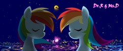 Size: 950x400 | Tagged: safe, artist:chch, rainbow dash, pony, g4, askdrrnmsd, night