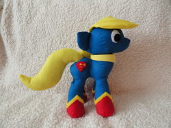 Size: 900x675 | Tagged: safe, artist:righteousbabet, crossover, doll, irl, photo, plushie, supergirl, toy