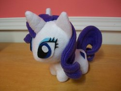 Size: 900x675 | Tagged: safe, artist:happybunny86, rarity, pony, g4, doll, irl, photo, plushie, solo, toy