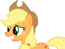 Size: 2316x1764 | Tagged: safe, applejack, g4, simple background, smiling, transparent background, vector