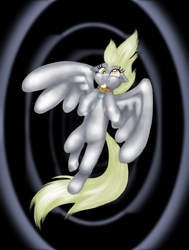 Size: 800x1061 | Tagged: safe, artist:22bubble-eyes22, derpy hooves, pegasus, pony, g4, cream cheese, female, mare, muffin