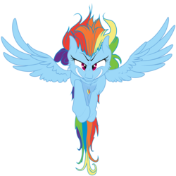 Size: 8000x8000 | Tagged: safe, artist:xenon, artist:yanoda, rainbow dash, pony, g4, absurd resolution, female, flying, simple background, solo, transparent background, vector