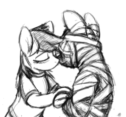 Size: 2800x2600 | Tagged: safe, artist:gordonfreeguy, rainbow dash, rough tumble, pony, semi-anthro, g4, bandy, bandydash, female, kissing, male, straight