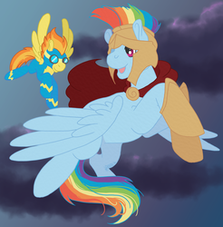 Size: 1159x1178 | Tagged: safe, artist:rottingroot, rainbow dash, spitfire, g4, wonderbolts