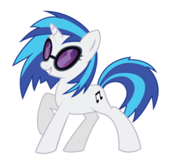 Size: 1202x1116 | Tagged: safe, artist:korikian, dj pon-3, vinyl scratch, pony, unicorn, g4, cutie mark, female, hooves, horn, mare, simple background, smiling, solo, sunglasses, teeth, transparent background, vector