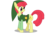 Size: 1080x720 | Tagged: safe, artist:undead-niklos, apple bloom, earth pony, pony, g4, costume, crossover, female, filly, link, nintendo, the legend of zelda, the legend of zelda: the wind waker, toon link, triforce