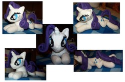 Size: 1005x663 | Tagged: safe, artist:helgafuggly, rarity, pony, g4, irl, photo, plushie, solo