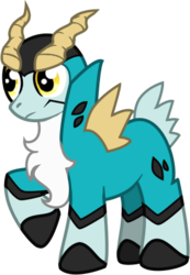 Size: 306x443 | Tagged: safe, artist:piniee, cobalion, pokémon, ponified, raised hoof, simple background, solo, transparent background