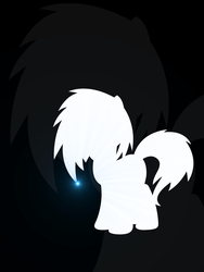 Size: 1152x1536 | Tagged: safe, artist:flamevulture17, dj pon-3, vinyl scratch, pony, unicorn, g4, silhouette, solo, wallpaper