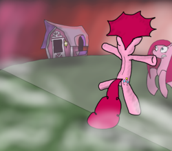 Size: 2048x1800 | Tagged: safe, artist:louis badalament, pinkie pie, earth pony, pony, pony pov series, g4, alex warlorn, duality, fanfic, pinkamena diane pie, reharmonized ponies, slapstick