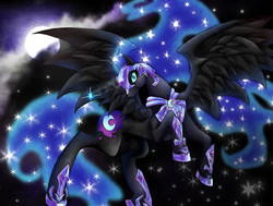 Size: 2292x1732 | Tagged: safe, artist:lady-was-taken, nightmare moon, pony, g4, female, solo