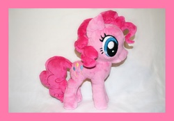 Size: 2557x1780 | Tagged: safe, artist:mlpplushies, pinkie pie, earth pony, pony, g4, irl, photo, plushie, solo