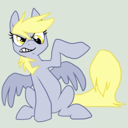 Size: 900x898 | Tagged: safe, artist:cobracookies, derpy hooves, pegasus, pony, g4, angry, female, mare