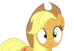 Size: 900x619 | Tagged: safe, applejack, g4, imminent death, scared, simple background, transparent background, vector