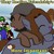 Size: 600x605 | Tagged: safe, artist:verahatake, crossover, donkey kong, donkey kong country, egoraptor, friendship, game grumps, heartwarming in hindsight, jontron, luigi, male, mario party, parody, ponified, super mario bros.