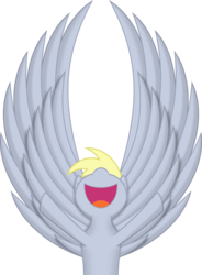 Size: 7438x10125 | Tagged: safe, artist:infinitoa, derpy hooves, pegasus, pony, g4, absurd resolution, female, mare, simple background, solo, transparent background, vector, wings