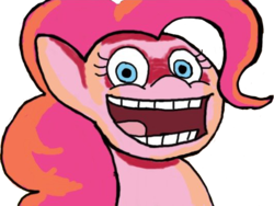 Size: 536x402 | Tagged: safe, pinkie pie, earth pony, pony, g4, faic, female, rapeface, reaction image, solo