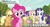 Size: 817x445 | Tagged: safe, edit, edited screencap, screencap, applejack, fluttershy, pinkie pie, rarity, twilight sparkle, g4, my little pony: friendship is magic, the super speedy cider squeezy 6000, caption, cider, happy hour, implied, mug, roflbot