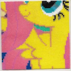 Size: 900x904 | Tagged: safe, artist:rphb, fluttershy, g4, perler beads, photo, wip