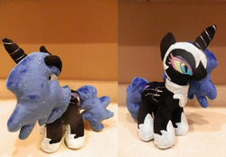 Size: 3450x2400 | Tagged: safe, artist:starmassacre, nightmare moon, pony, g4, irl, photo, plushie, solo