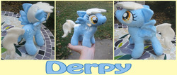 Size: 900x386 | Tagged: safe, artist:krumm33, derpy hooves, pegasus, pony, g4, female, irl, mare, photo, plushie, solo