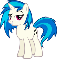 Size: 5000x5178 | Tagged: safe, artist:moongazeponies, dj pon-3, vinyl scratch, pony, unicorn, g4, absurd resolution, bedroom eyes, cutie mark, female, glasses, hooves, horn, mare, seductive, simple background, smiling, solo, teeth, transparent background, vector