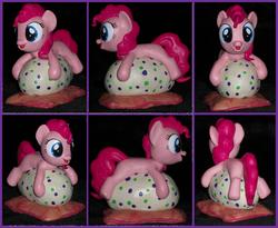 Size: 4304x3536 | Tagged: safe, artist:madponyscientist, pinkie pie, earth pony, pony, g4, customized toy, egg, female, filly, irl, photo, pillow, sculpture, solo