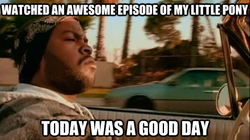 Size: 625x351 | Tagged: safe, human, car, ice cube (rapper), image macro, irl, it was a good day, photo