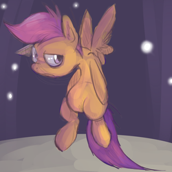 Size: 1000x1000 | Tagged: safe, artist:spanish-scoot, scootaloo, pony, g4, female, solo