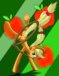 Size: 4000x5217 | Tagged: safe, artist:br0ny219, applejack, g4, lasso