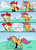 Size: 900x1260 | Tagged: safe, artist:spanish-scoot, apple bloom, scootaloo, earth pony, pegasus, pony, g4, behaving like a chicken, comic, female, filly, food, popcorn, scootachicken, spanish, translated in the comments