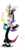 Size: 1000x2000 | Tagged: safe, artist:mrflabbergasted, discord, g4, cosplay, costume, crossover, dimentio, fire, fireball, nintendo, paper mario, simple background, super mario bros., super paper mario, transparent background, vector, video game