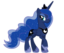 Size: 7212x6000 | Tagged: safe, artist:pantera000, artist:z50macdaddy, princess luna, alicorn, pony, g4, absurd resolution, female, mare, simple background, solo, transparent background, vector