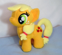 Size: 1564x1404 | Tagged: safe, artist:lastepiphany, applejack, earth pony, pony, g4, female, filly, irl, photo, plushie, solo