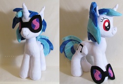 Size: 1526x1044 | Tagged: safe, artist:magnastorm, dj pon-3, vinyl scratch, pony, g4, glasses, irl, photo, plushie, solo