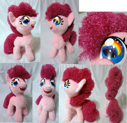 Size: 4640x4510 | Tagged: safe, artist:rens-twin, pinkie pie, earth pony, pony, g4, absurd resolution, female, filly, irl, photo, plushie, solo