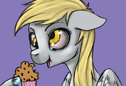 Size: 897x615 | Tagged: safe, artist:colorlesscupcake, derpy hooves, pegasus, pony, g4, female, mare, solo, unshorn fetlocks