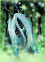 Size: 390x538 | Tagged: dead source, safe, artist:xthe-blue-sakura, queen chrysalis, g4