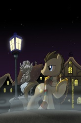 Size: 800x1213 | Tagged: safe, artist:amy mebberson, idw, official comic, doctor whooves, time turner, earth pony, pony, g4, official, comic, cover, idw advertisement, male, stallion, weeping angel