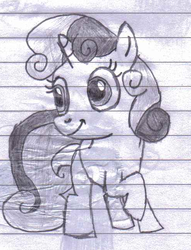 Size: 493x645 | Tagged: safe, artist:cyanhide, sweetie belle, g4, filly