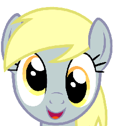 Size: 600x600 | Tagged: safe, artist:blackgryph0n, derpy hooves, pegasus, pony, g4, animated, cute, derpabetes, female, headbob, mare, simple background, solo, transparent background