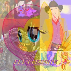 Size: 900x900 | Tagged: dead source, safe, artist:obiwanthewiseass, fluttershy, trixie, kaiju, pony, g4, amy rose, crossover, disney villains, godzilla, godzilla (series), hiccup horrendous the third, how to train your dragon, morgana, sonic the hedgehog (series), the little mermaid, toothless the dragon, ursula