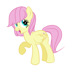 Size: 780x824 | Tagged: dead source, safe, artist:gikima, fluttershy, pony, g4, alternate hairstyle, bobcut, female, solo