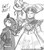 Size: 882x1000 | Tagged: safe, artist:johnjoseco, princess luna, human, g4, bandora, cape, clothes, crossover, grayscale, humanized, kyouryuu sentai zyuranger, mighty morphin power rangers, military uniform, monochrome, power rangers, rita repulsa, super sentai, uniform, warrior luna