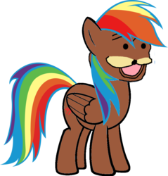 Size: 873x915 | Tagged: safe, rainbow dash, pony, g4, pedobear, simple background, solo, spurdo spärde, transparent background