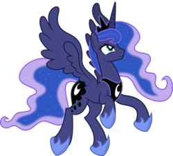 Size: 4153x3757 | Tagged: safe, artist:tim015, princess luna, pony, g4, female, simple background, solo, transparent background, vector