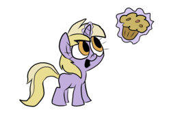 Size: 7016x4961 | Tagged: safe, artist:joeywaggoner, dinky hooves, pony, g4, absurd resolution, female, muffin, solo