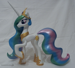 Size: 1058x958 | Tagged: safe, artist:groovebird, princess celestia, alicorn, pony, g4, irl, photo, sculpture, toy