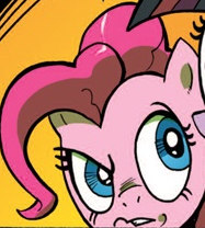 Size: 187x208 | Tagged: safe, idw, official comic, pinkie pie, earth pony, pony, g4