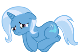 Size: 1280x915 | Tagged: dead source, safe, artist:sofunnyguy, trixie, pony, unicorn, g4, crying, female, mare, sad, simple background, solo, transparent background, vector